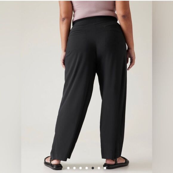 ATHLETA Brooklyn Heights Wide Leg Pant, Black, Size 20 NWT - Picture 6 of 16